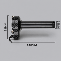 Accélérateur de guidon à poignée rotative 3 broches pour vélo électrique, prise mâle/femelle M8 pour vélos à pneus larges OUXI V8 / Fatboy / Super73