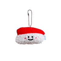 Mini jouet en peluche pour sushi Kawaii personnalisé jouet porte-clés en peluche japonais mignon pour sushi