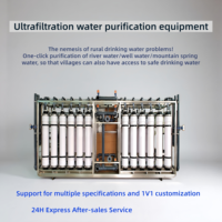 Système de purification d'eau UF à lavage automatique 5000L/H pour toute la maison/la communauté, élimine les bactéries, membrane UF 0,01μm