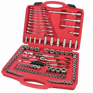 Kinbox-Kit de herramientas de mano para el hogar, Kit completo de llave de vaso DR., 120 ", 1/4" y 3/8 ", 1/2 Uds.