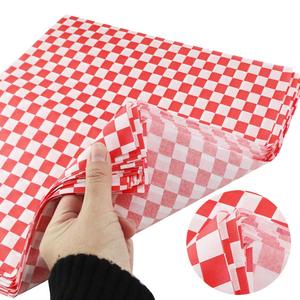 Food Grade <strong>Red</strong> Checkered Deli Baking <strong>Paper</strong> Custom Printed Logo Oilproof Recyclable Food Wrapping <strong>Paper</strong> for Burger - Product Image 4