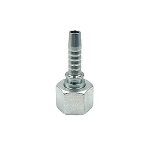 Thủy lực ferrule 20411 nữ Metric phẳng con dấu xoay thủy lực áp lực cao phụ kiện đường ống