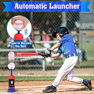 Set de Béisbol 3 en 1 para Niños, Máquina de Entrenamiento de Bateo, Lanzador de Pelotas, Tee de Bateo Colgante, Tee de Bateo de Pie, Juguete de <span class=keywords><strong>Juego</strong></span> de Béisbol - Product Image 3