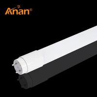 Tube LED T8 en verre 18W, lumière blanche ou blanc chaud, 4 pieds, certifié EMC CE, éclairage commercial pour bureaux, restaurants, halls d'hôtels