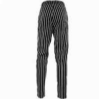 Uniforme de chef de restaurant professionnel OEM pour la cuisine pantalon de cuisine pantalon unisexe à rayures baggy fit avec jambes fuselées