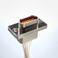 Connecteur à Visser Micro-Rectangulaire Scellé J30JM-15ZKP à 15 Broches pour Montage sur Panneau, Livraison Rapide
