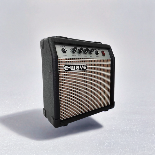 AIERKE EWAVE PB-20 Bass Amp Combo - 20W Guitar Practice Amplifier for Electric Bass and Guitar