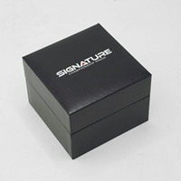 Boîte à bijoux de luxe en cuir PU noir avec fermeture magnétique, éclairage LED, rangement pour montres et revêtement UV