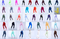 Leggings de yoga sans couture froncés, taille haute, effet push-up, longueur mollet pour femme