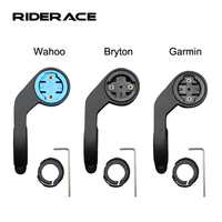 Support de guidon pour ordinateur de vélo RIDERACE, en plastique léger, compatible avec les ordinateurs de vélo Garmin, Bryton, Wahoo, accessoires de vélo