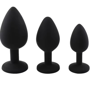 Entrenador de Sexo Anal, 3 Piezas, Tapones Anales de Silicona con Joyas, Kit de Juguetes Sexuales Anales para Principiantes, Hombres, Mujeres y Parejas - Product Image 2