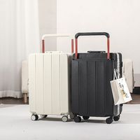 Valise à bagages multifonctionnelle avec cadre en aluminium et porte-gobelet avec crochet latéral Valise à roulettes ABS PC YIF TSA Lock