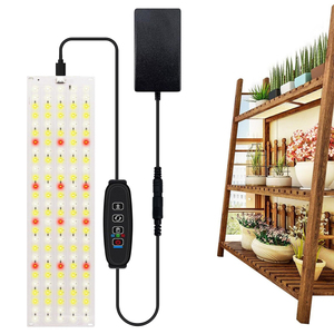 LUXINT - Panel de Luz <span class=keywords><strong>LED</strong></span> <span class=keywords><strong>para</strong></span> <span class=keywords><strong>Cultivo</strong></span> de Plantas de 12 V, Espectro Completo, Temporizador, <span class=keywords><strong>para</strong></span> Flores, Vegetales, Plantas Verdes, Crecimiento y Floración - Product Image 1
