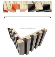 Panneau mural Great Wall en MDF, revêtement mural 3D en bois, lambris nervuré, lamelles en MDF, imperméable, résistant à l'humidité, design moderne