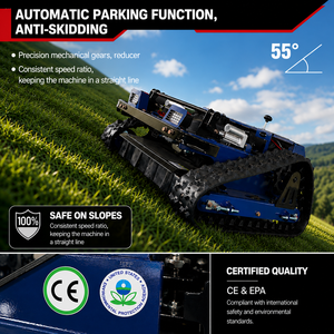 Cortadora de Césped Robótica Profesional con Control Remoto, Certificación CE y EPA, para Terrenos Inclinados, Granjas y Desbroce Agrícola - Product Image 1