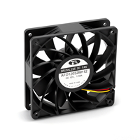 Kipas Pendingin DC Tekanan Statis Tinggi 12032 12V 24V 48V 120x120x32mm Kipas Aksial Tanpa Sikat Bantalan Bola Ganda untuk Server Inverter