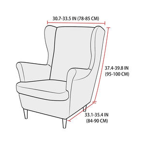 Venta caliente chino hecho color sólido elástico sillón ala trasera Tigre taburete silla cubierta sofá cubierta - Product Image 3