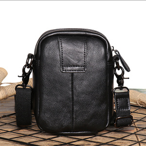 Riñonera de Cuero Vintage Personalizada con Logotipo OEM de Fábrica, Bolso Bandolera Retro para Hombre, Bolsa de Cinturón al por Mayor como Regalo Promocional - Product Image 2