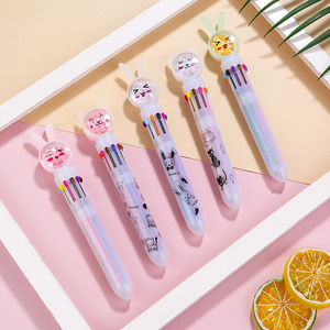 ปากกาลูกลื่นรูปการ์ตูนสิบสีปากกาบันทึกสีสันสดใสสำหรับนักเรียนปากการะบายสีลูกกวาด - Product Image 2