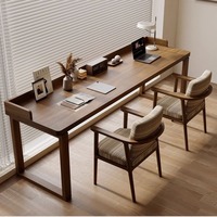 Bureau rectangulaire double en bois massif, table d'étude longue moderne, bureau commercial modulaire autoportant durable Jiangxi