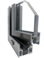 Ventana Abatible Moderna Topbright con Rotura de Puente Térmico de Aluminio NFRC, Resistente a Huracanes, Doble Acristalamiento Low-E, Aislamiento Acústico, Certificación Energy Star