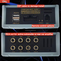 Amplificateur DSP stéréo pour voiture 31 EQ band Android App Qualité sonore 4 entrées 4 sorties 6 sorties RCA Amplificateur DSP pour voiture Class AB