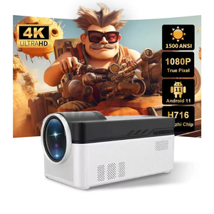 YDH-HY450 Pro 2025 New Hy450 Thông Minh Máy Chiếu Di Động 1080P <span class=keywords><strong>LED</strong></span> Chiếu Android 11 Wifi 1500 Lumens 4K Video Mini Chiếu - Product Image 1