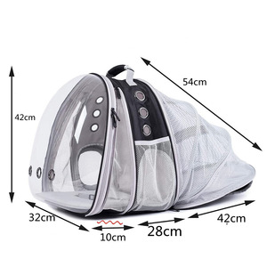 Transparent Pet Carrier Expandable <b>Backpack</b> Semi Circle Breathable <b>Cat</b> Space Bag Portable Pet Carrier for Travel - Product Image 3