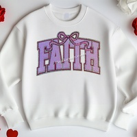 Faith patchs personnalisés broderie vêtements marque Logo fer sur patchs personnalisés