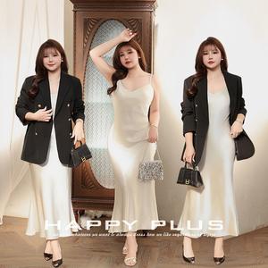 Veste de costume pour femme de style français à jambes larges avec boutons dorés, tissu en laine peignée de couleur unie, taille plus N9148 - Product Image 2