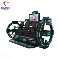 Simulador de Vuelo SportVR 2023, Juego de Disparos en Realidad Virtual 9D, Máquina de Realidad Virtual de 4 Asientos con Pantalla HD