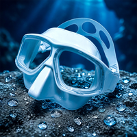 DOVOD en stock, masque de plongée anti-buée blanc pour femme, masque de plongée en silicone, masque de plongée en apnée, 1 pièce pouvant être expédiée