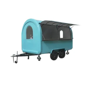 Little Round Mobile Kitchen Catering Food Trailer Truck Ice Cream Stainless Steel Food Cart Manufacturer Philippines