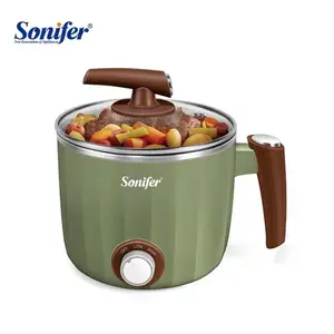 Sonifer SF-1503 casa all'ingrosso 1.2L portatile multifunzionale uovo zuppa di pasta fornello in acciaio inox mini fornello elettrico pentola