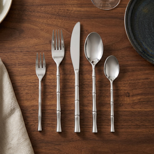 Modern Vintage Stainless Steel Flatware <b>Set</b> <b>Bamboo</b> Handle Design Hand Polished Dishwasher Safe Wedding Dining the <b>Cutlery</b> Home - Product Image 2