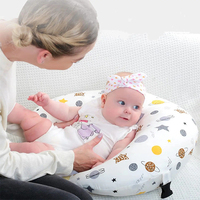 Coussin d'allaitement réglable en coton pour bébé, soutien de la tête, coussin d'allaitement pour nouveau-né, coussin de sommeil pour allaitement
