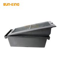 Applique murale led imperméable en aluminium et verre givré, éclairage d'extérieur, lumière blanche chaude, IP65, pour escaliers, 3000K, 12/24v