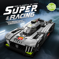 EIKEE Y18080 Nouveau modèle de véhicule sportif 1:8 499P, voiture de course MOC, jouets de puzzle en briques, cadeaux pour garçons et enfants, ensembles de blocs de construction