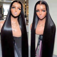 Perruque transparente sans colle 13x4 13x6 en cheveux humains vierges 100% naturels avec cuticules alignées pour femmes noires
