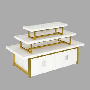 ชั้นวางสินค้าแบบตั้งพื้นโลหะทันสมัย ประกอบง่าย สำหรับซูเปอร์มาร์เก็ต ห้างสรรพสินค้า ชั้นวางผักผลไม้ ร้านค้าปลีก ลดราคาพิเศษ - Product Image 4