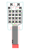 Détecteur de défauts par ultrasons, clavier à membrane, instrument de contrôle industriel pour essais non destructifs, panneau de commande, interrupteur personnalisé noir 1,0 mm