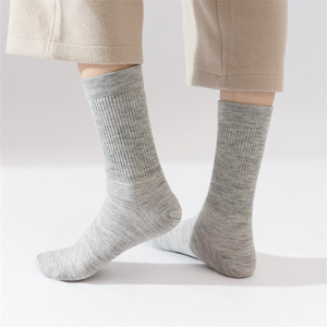 Women's Wool Crew Socks Merino Mid Calf Sweat Absorbing Anti Slip Hiking Outdoor Sports Solid Color Regular Casual Socks - Product Image 4