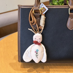 Porte-clés en tissu écologique en forme d'abeille 3D durable, fait main, pour sac à main, cadeau d'anniversaire pour enfant, chaîne de téléphone, animal de dessin animé - Product Image 2