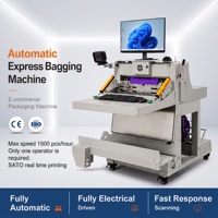 Machine d'emballage automatique haute vitesse pour sacs plastiques, remplisseuse pour l'exécution des commandes e-commerce, haute productivité, numérique