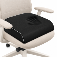 Coussin de siège ergonomique en mousse à mémoire de forme avec housse respirante et base antidérapante pour chaises de bureau et assise confortable à domicile