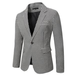 <span class=keywords><strong>Blazer</strong></span> de Costume <span class=keywords><strong>Homme</strong></span> de Haute Qualité, Veste Décontractée à <span class=keywords><strong>Carreaux</strong></span>, <span class=keywords><strong>Blazer</strong></span> à Un Bouton, Manteau de Travail Professionnel pour Hommes - Product Image 5