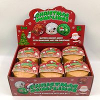 Cadeau de Noël surprise en forme de boulette, jouet anti-stress souple et sensoriel, boîte mystère à presser pour enfant, vente en gros