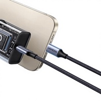 Cable de Datos Ugreen US355 con Doble Conector USB-C y Revestimiento Trenzado, Carga Rápida PD100W, USB 3.2 Gen 2 para iPhone 15 Pro Max/Air