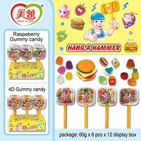 Mélange de bonbons de marque privée cadeau en vrac doux mignon différentes formes assorties vente en gros liquide jouet fruits bonbons gommeux