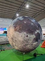 Planète publicitaire personnalisée pour l'espace sur le thème de fête Air Terre Ballon lanterne phœbe lune géante gonflable avec led
